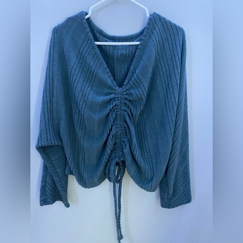 dark teal sweater